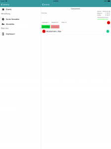 iPad - Eventdetails